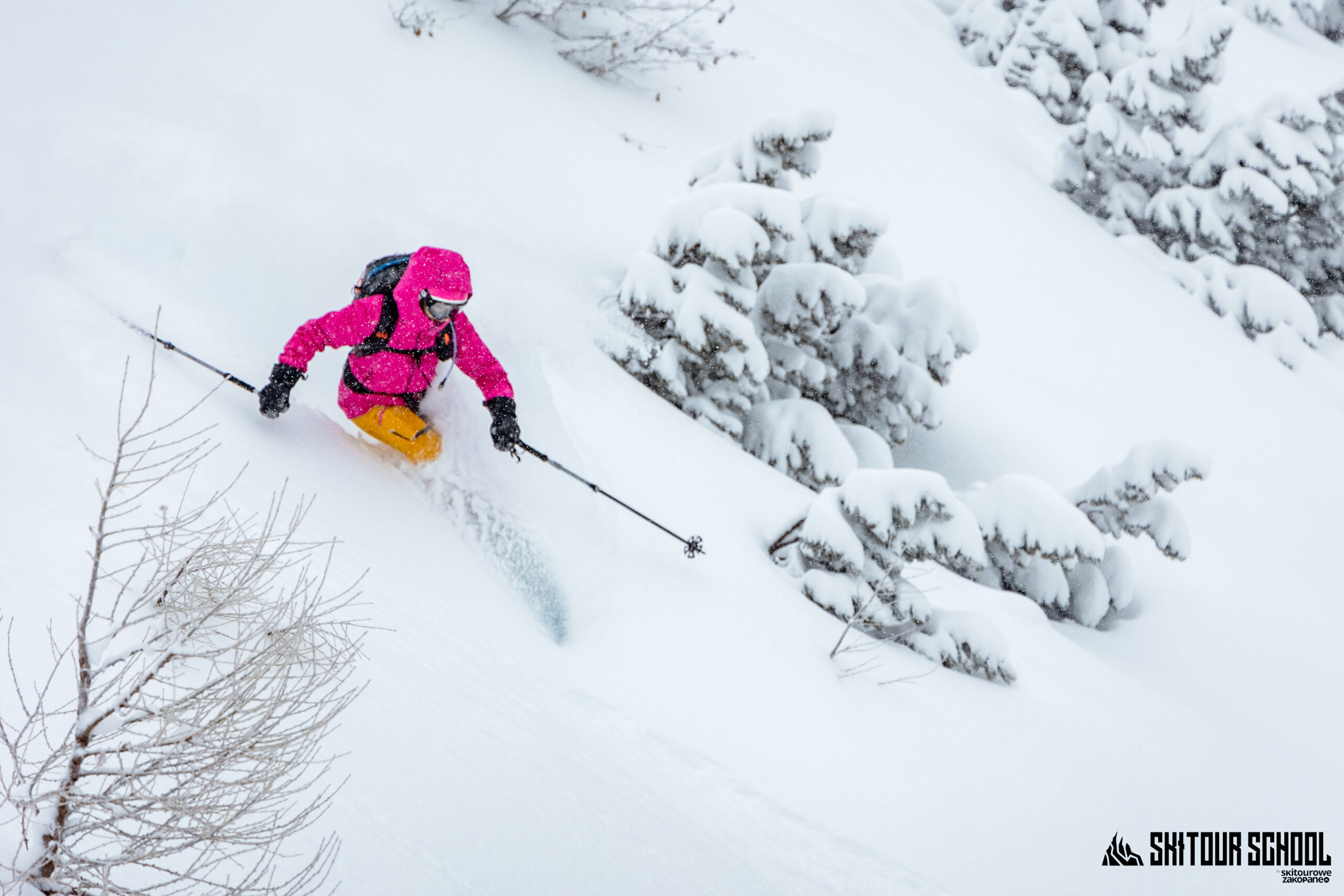 freeride podczas obozu w Tauplitz ze Skitour School