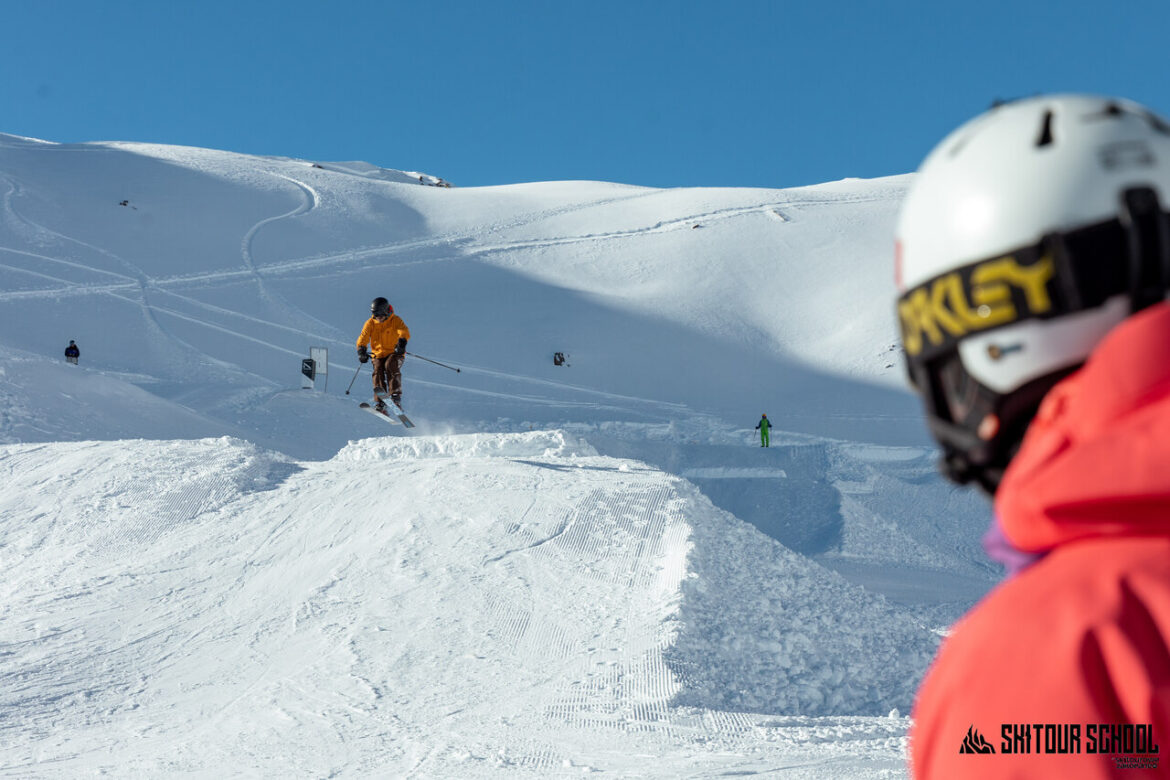 Stubai - snowpark, nauka skakania