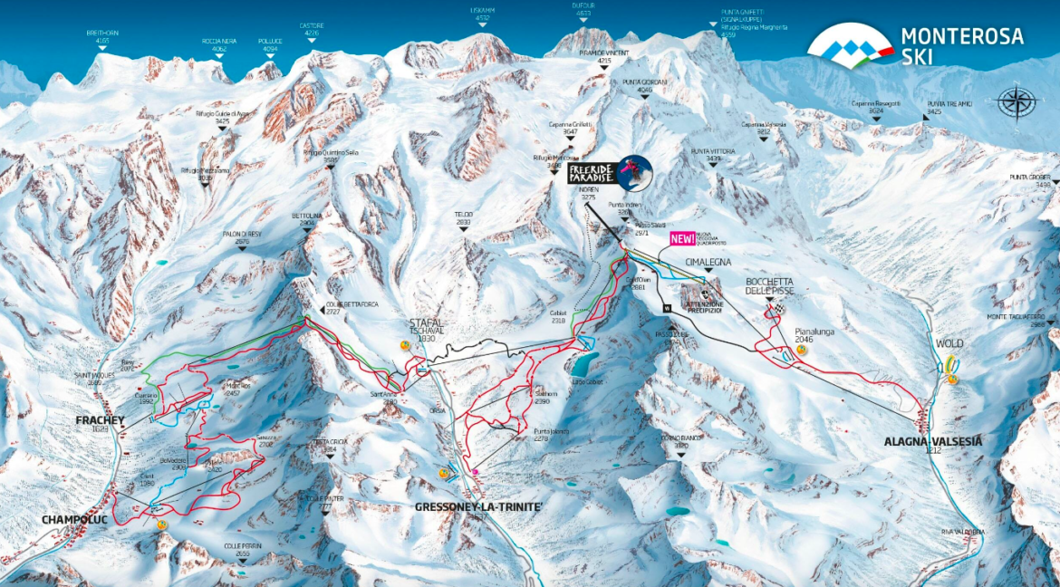 obóz freeride'owy w Alagna Freeride Paradise