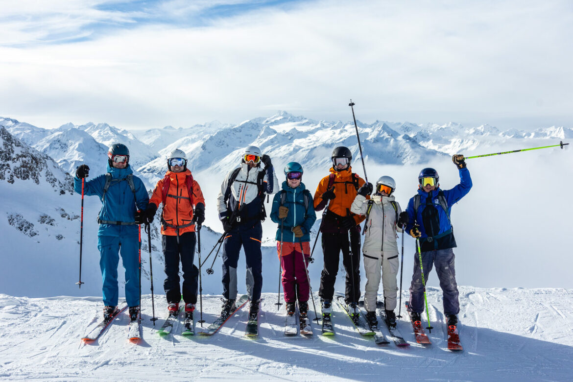 rozjeżdżanie przed sezonem freeride'owym na Stubai'u